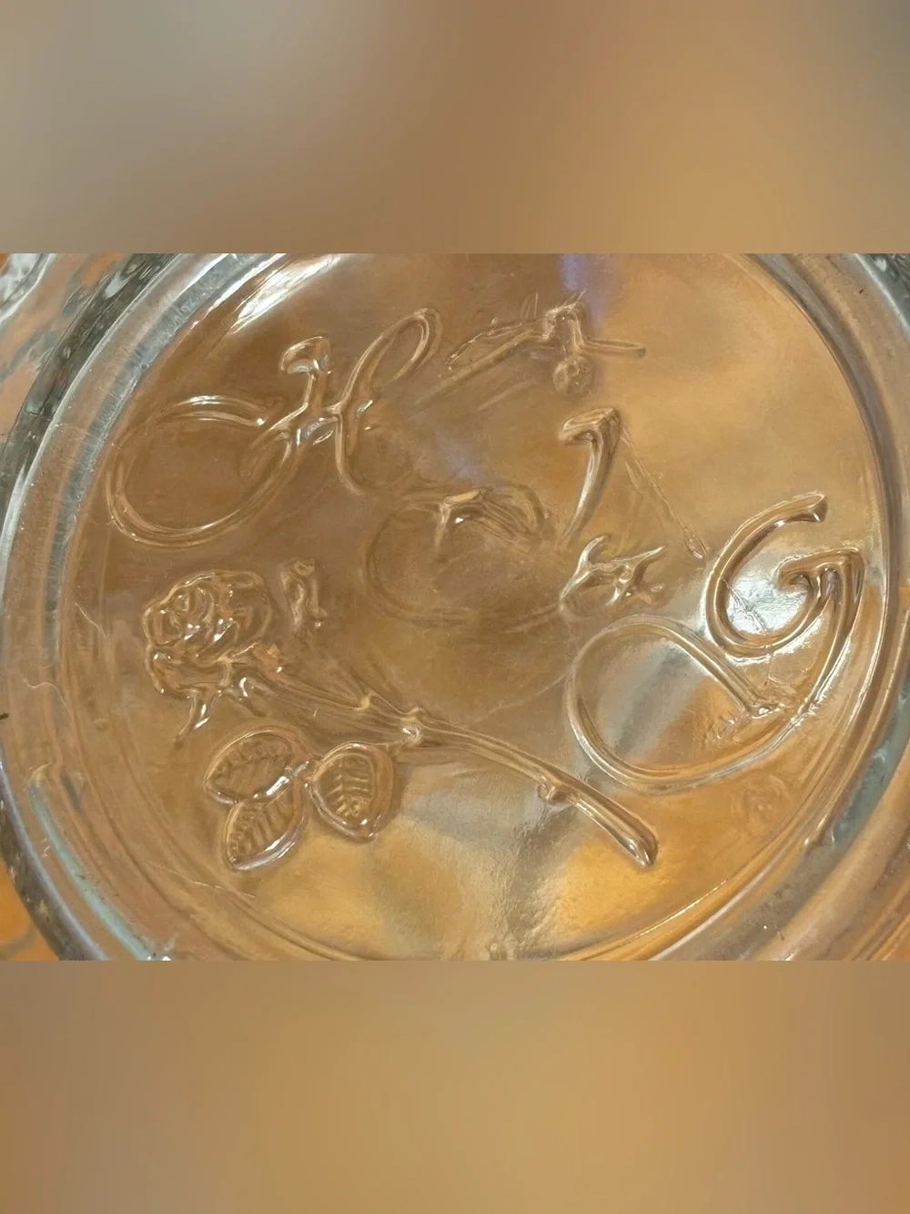 Home Interiors Round Glass Vase